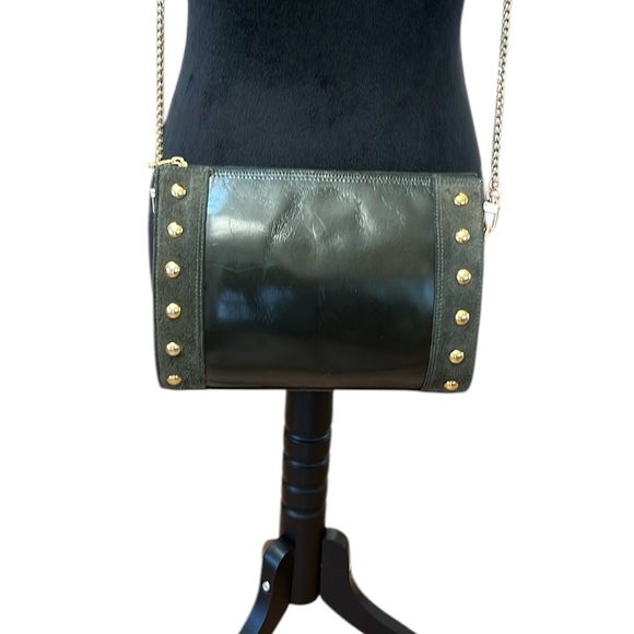 Handbags - Italian black leather/suede crossbody bag